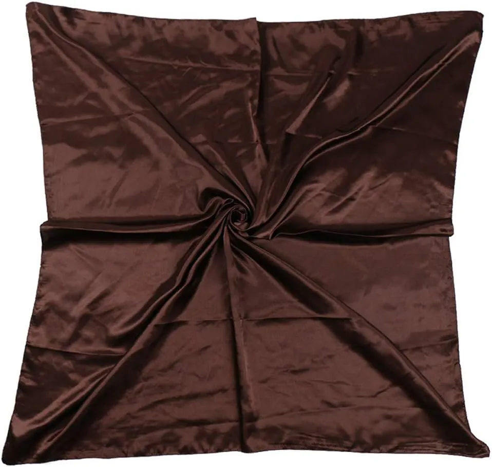 ASUITOFK 35" Womens Large Satin Square Scarf Silk Feeling Hair Wrapping Gift Headscarf Scarves
