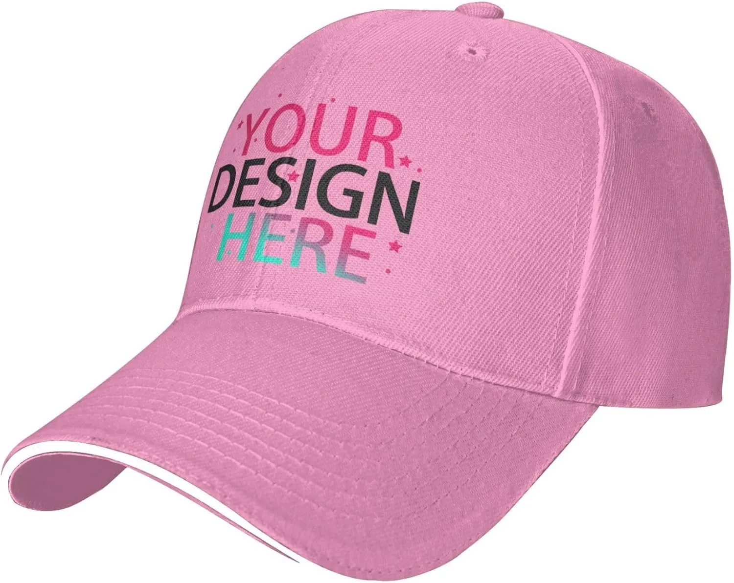 Bulk Custom Hat for Women Custom Baseball Cap with Your Photo Text Logo Design Personalized Hat Custom Trucker Hats