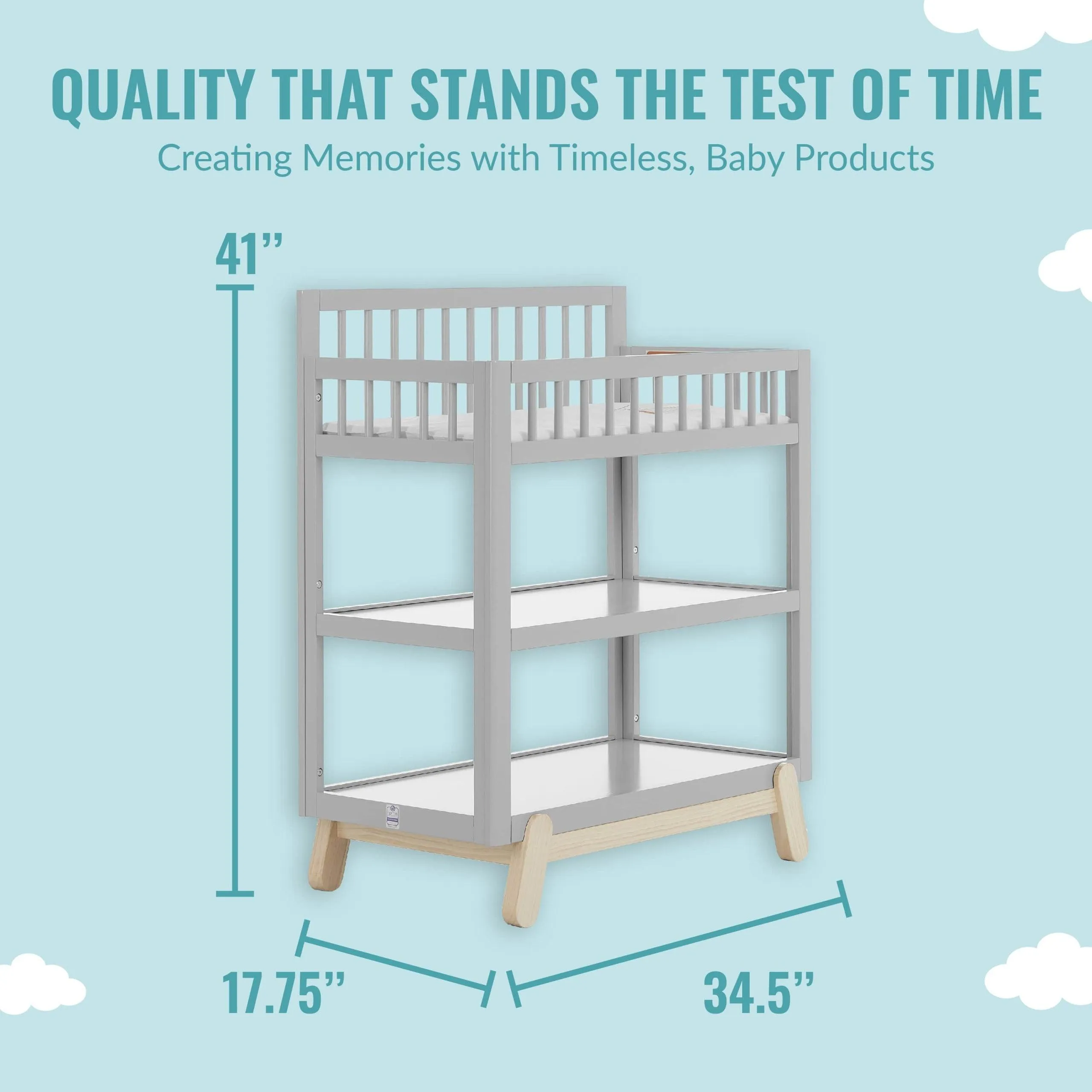 Dream On Me Hygge Baby Changing Table