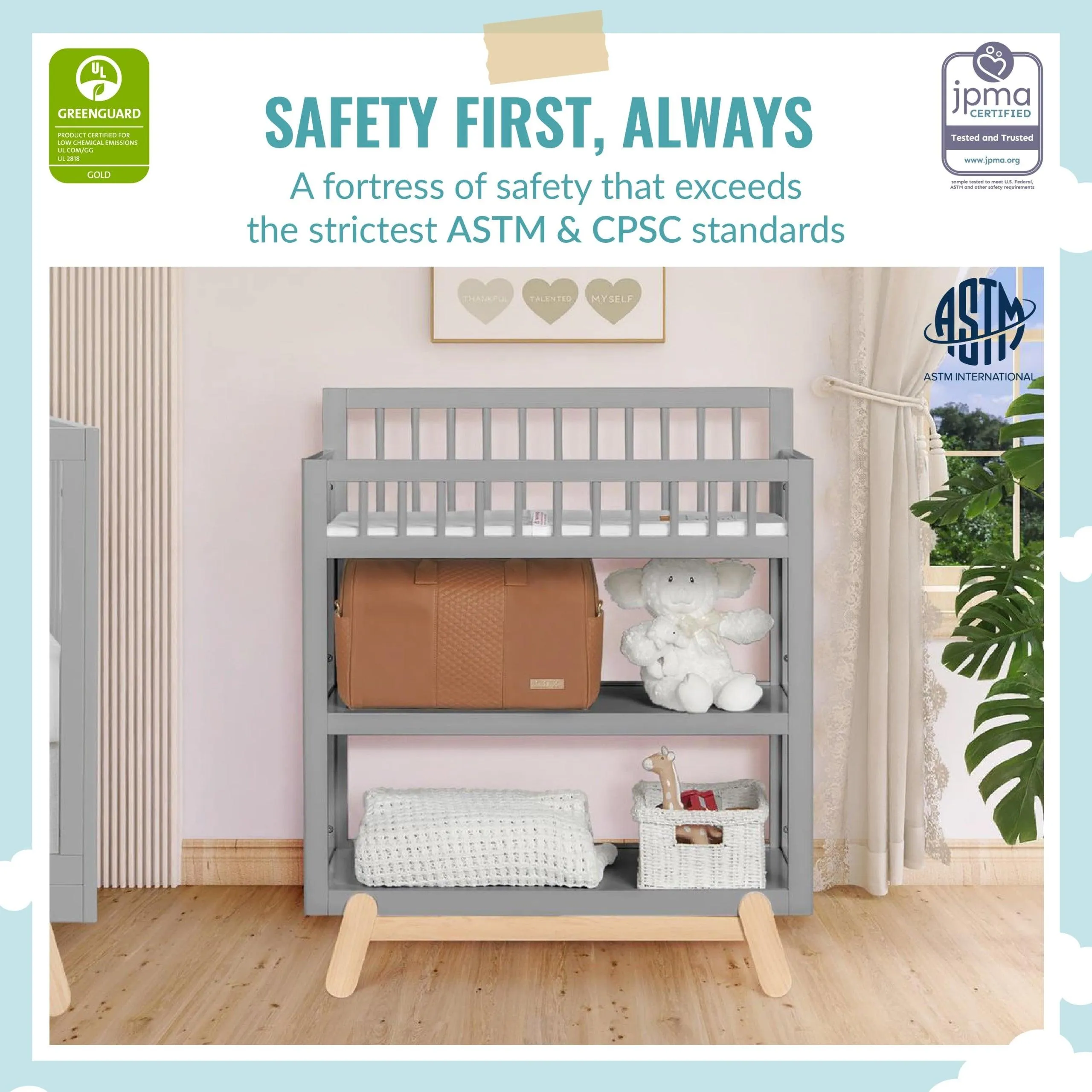 Dream On Me Hygge Baby Changing Table