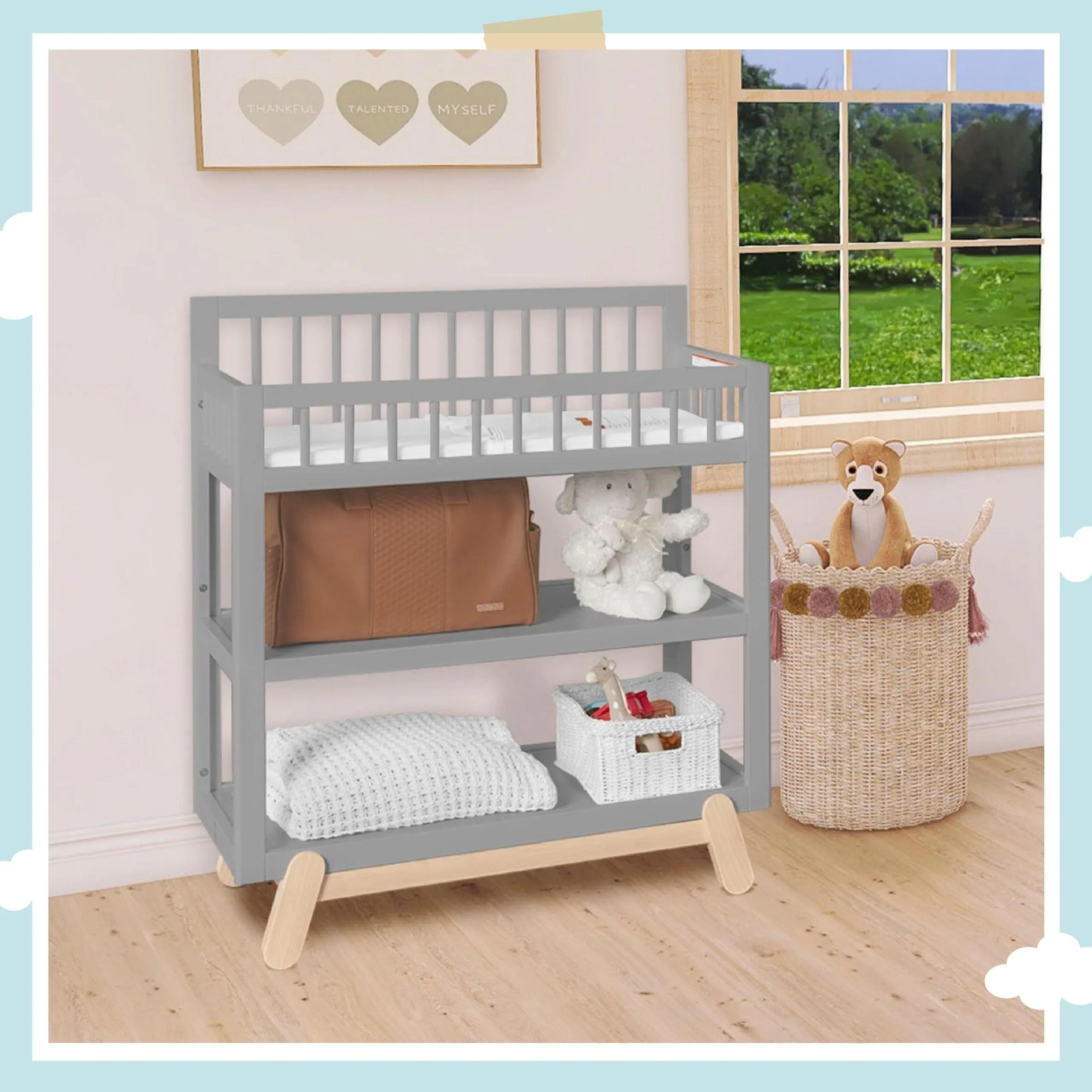 Dream On Me Hygge Baby Changing Table