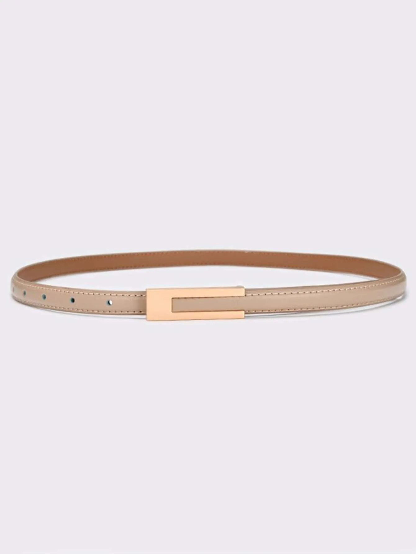 Elegant 1pc Women's Black Vintage Skinny Belt For Dress, Shirt, Suit & Daily Wear