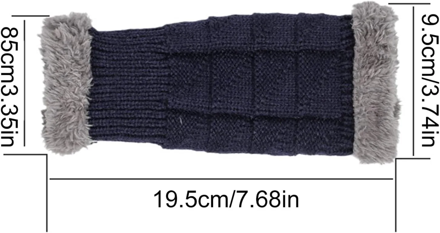 FUDERU Touchscreen Winter Knit Gloves Warm Touchscreen Mittens for Texting Hiking, Multicoloured s Christmas