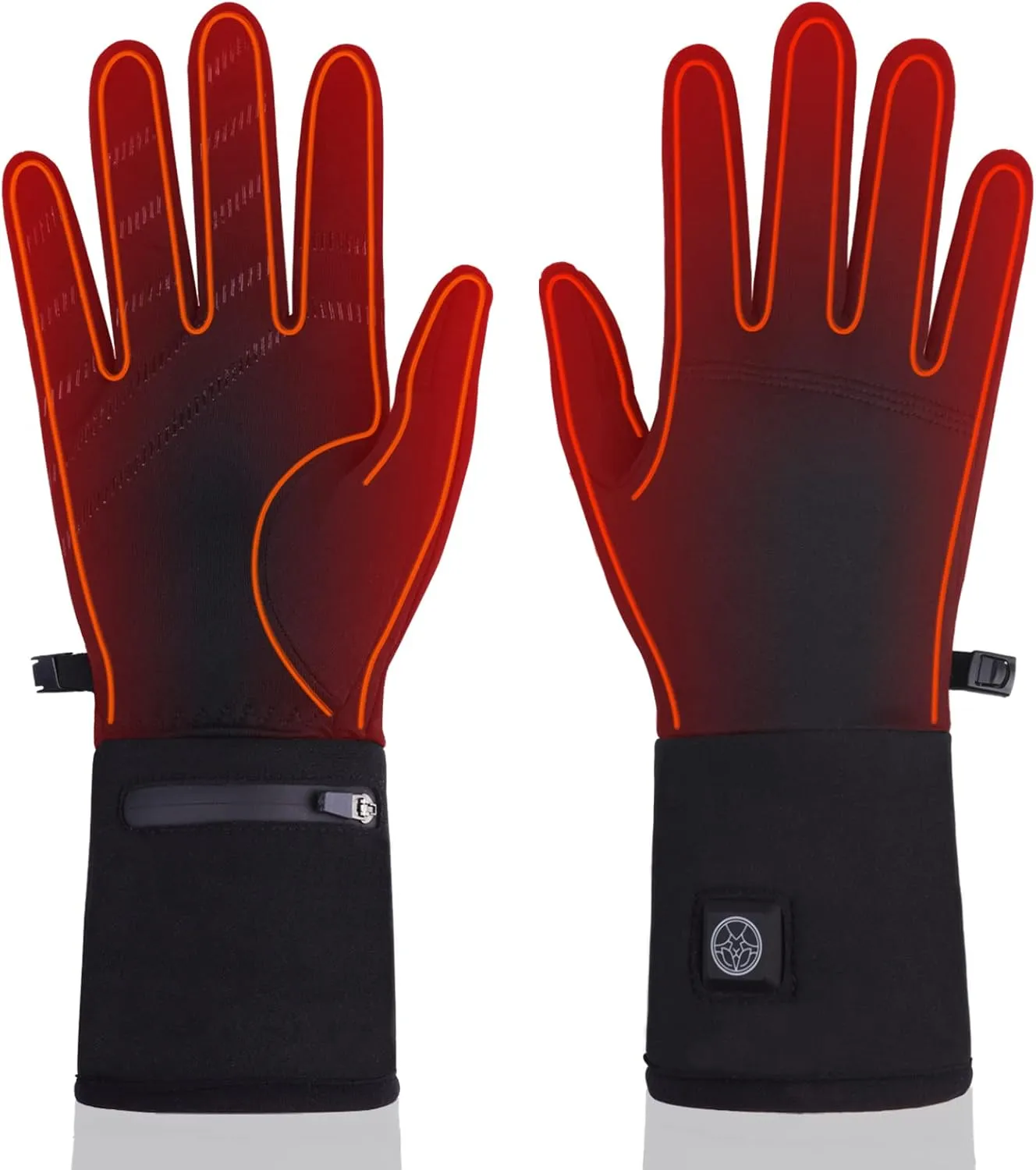 Heated Gloves Liners With Rechargeable Battery for Men Women - Electric Gloves for Winter Sports, Cycling, Ski, Snowboarding, Hiking, Motorcycle Riding