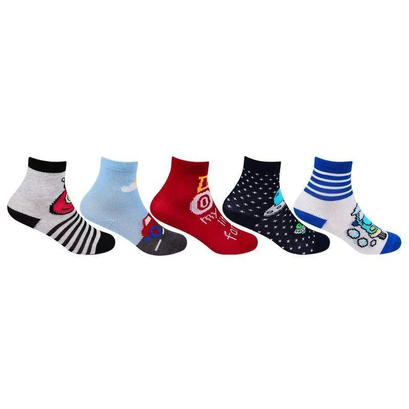 Infants Fancy Abstract Design Socks- Pack of 5