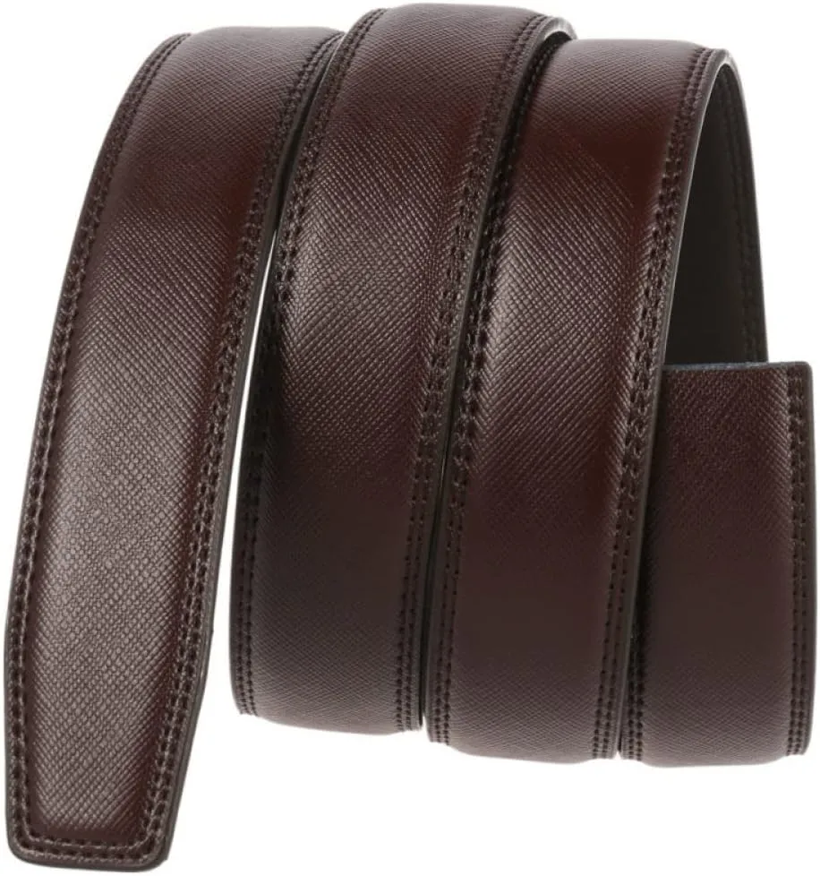 Luxury Belts for Men Male Strap Genuine Leather Waistband No Buckle 3.1cm