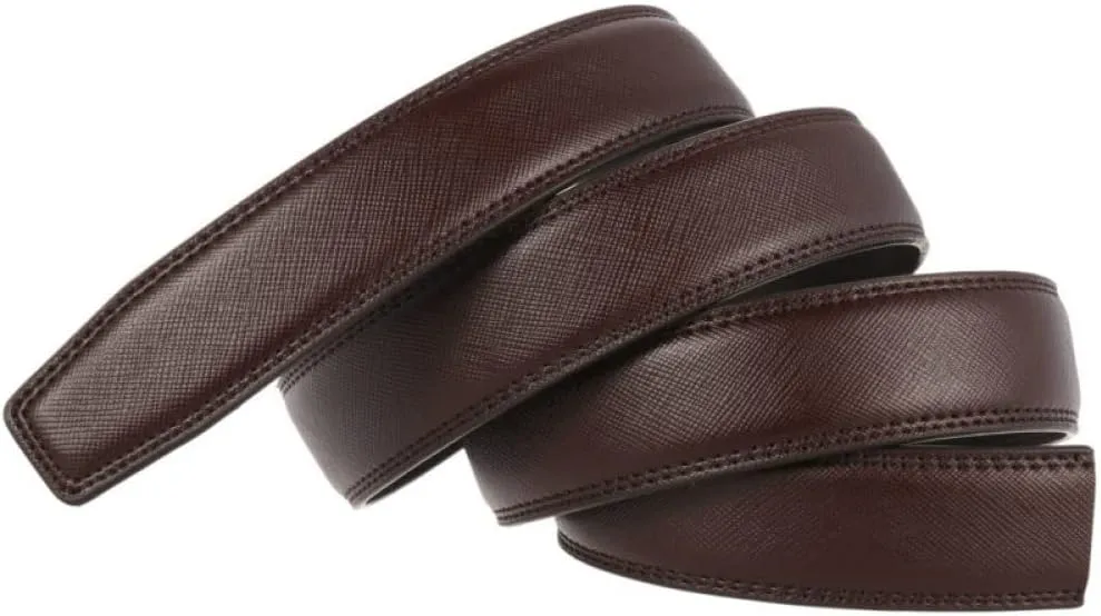 Luxury Belts for Men Male Strap Genuine Leather Waistband No Buckle 3.1cm