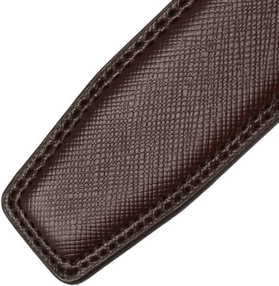 Luxury Belts for Men Male Strap Genuine Leather Waistband No Buckle 3.1cm