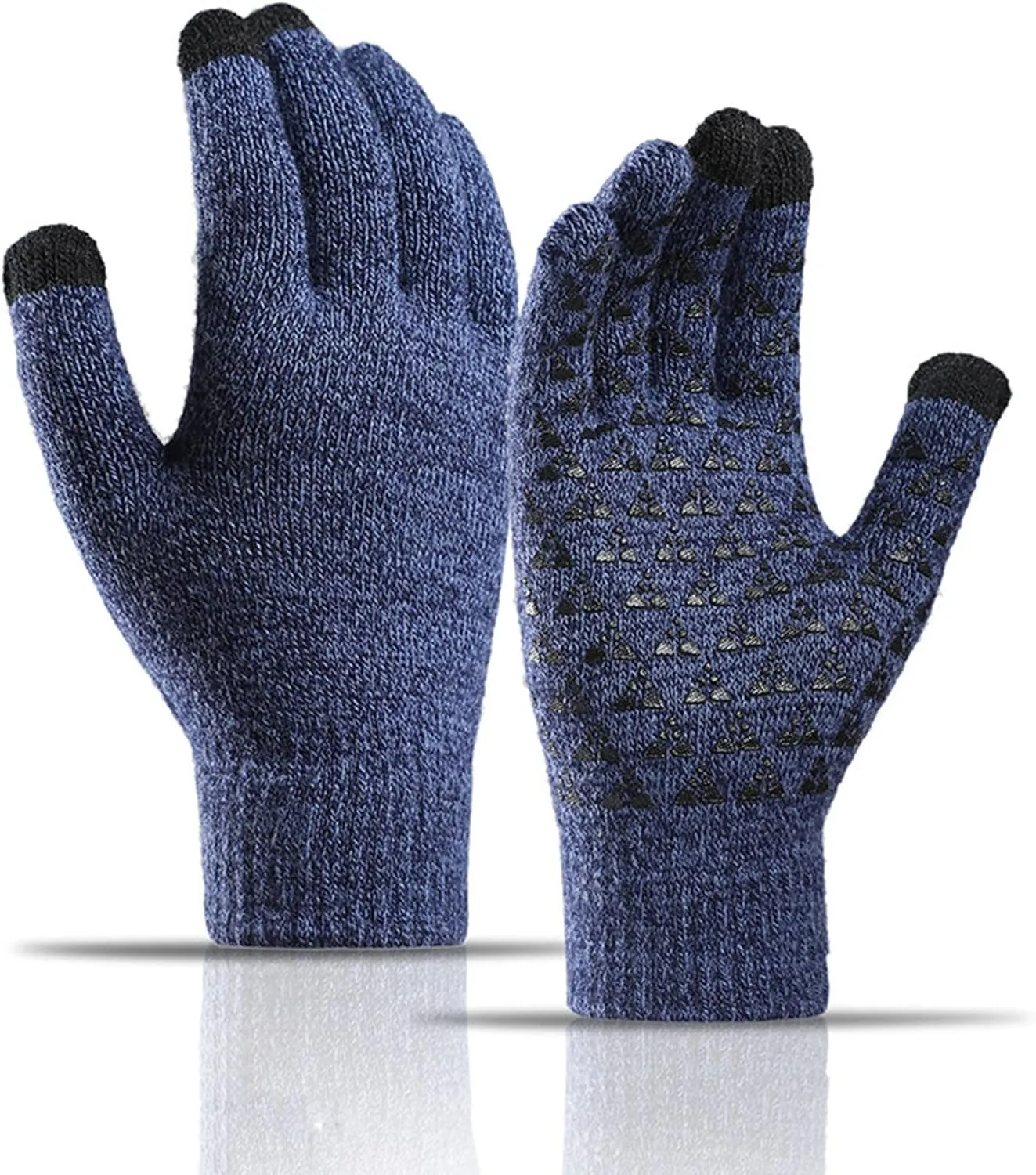 Men Women Winter Gloves Upgraded Touchscreen Cold Weather Thermal Warm Knitted Glove for Driving Hiking