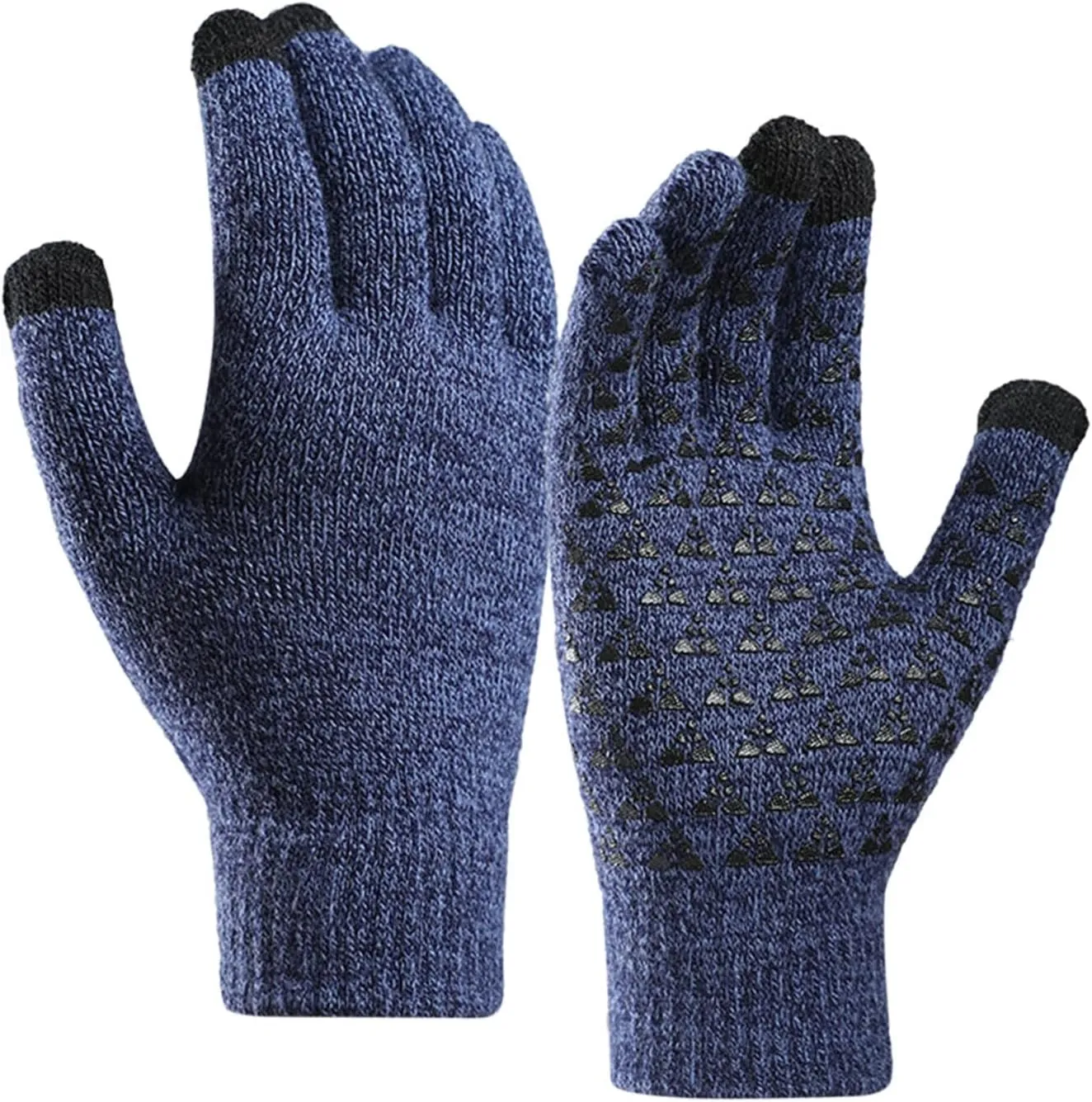 Men Women Winter Gloves Upgraded Touchscreen Cold Weather Thermal Warm Knitted Glove for Driving Hiking