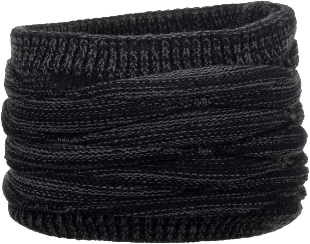 Mens Womens Winter Beanie Hat Scarf Gloves Set Knit Beanie Hat with Warm Fleece Lined Neck Warmer