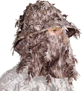 QuikCamo Realtree & Mossy Oak 3D Leafy Camo Face Mask Bucket Hat for Men Deer Duck and Turkey Hunting (Fully Adjustable OSFM)
