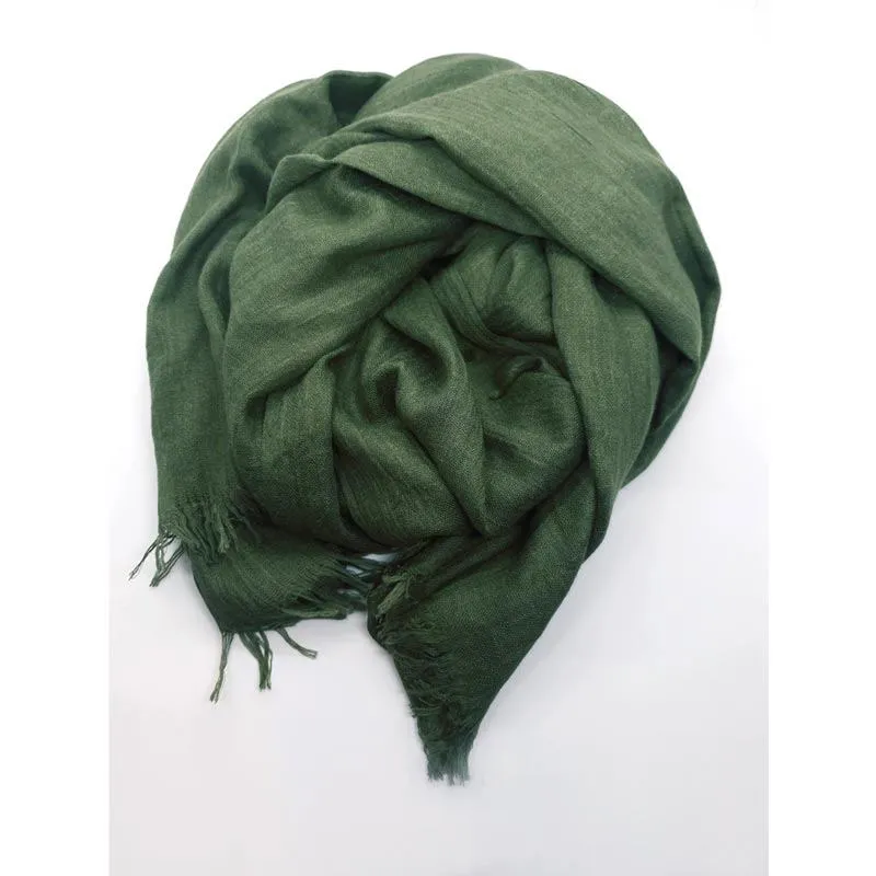 Soft Bamboo Scarf – Forest Green