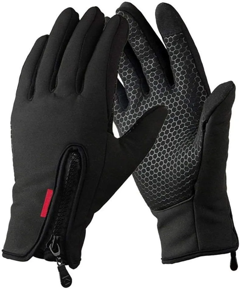 Touch Screen Gloves Winter Gloves Driving Gloves Windproof Outdoor Work Gloves for Men Women,Black