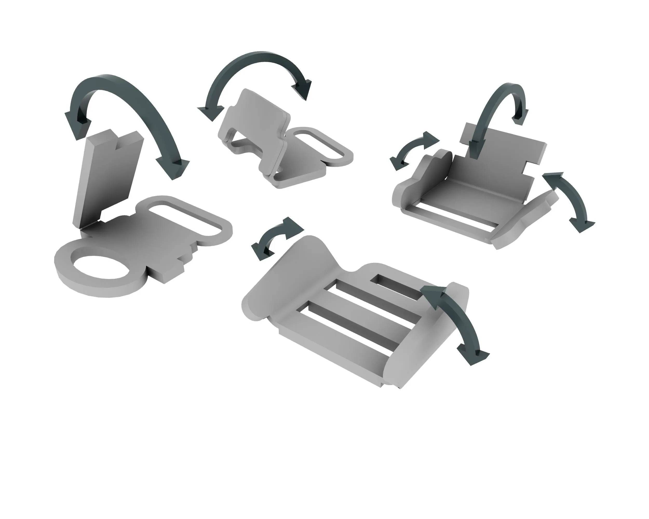 Universal Seat Belt Buckles for modern jets 1/32